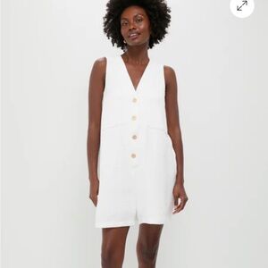 TUCKERNUCK White Textured Myla Romper